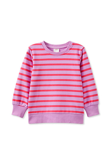 Milky - Raspberry Stripe Sweat